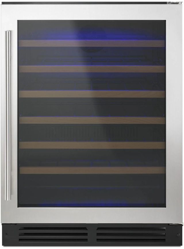Whirlpool® 24" Stainless Steel Undercounter Wine Cooler with Custom Temperature Control-0
