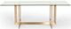 VIG Furniture Modrest Keaton Brass/Clear Modern Dining Table-1