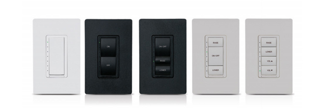 Crestron Cameo® Express Wireless In-Wall Dimmer, 230V-White Smooth