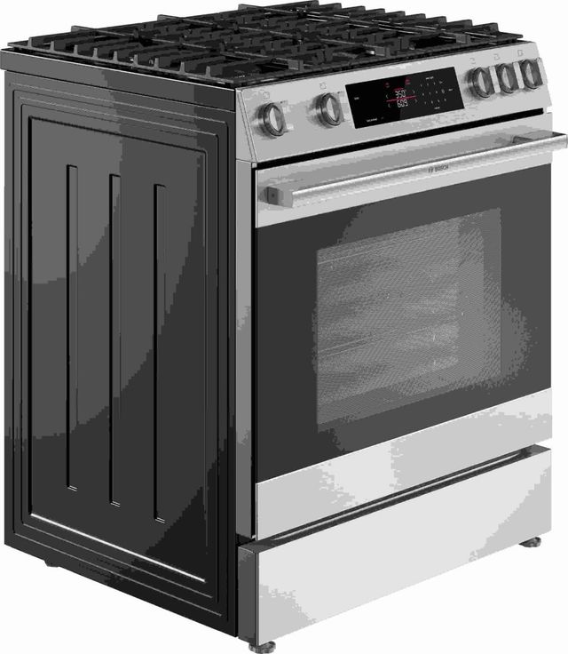 Bosch® 300 Series 30" Stainless Steel Silde-In Gas Range-2
