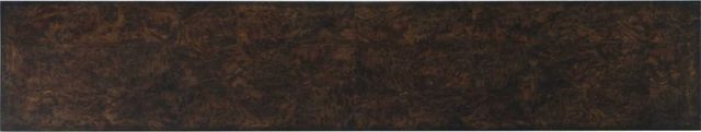 Hooker® Furniture Melange Giles Dark Wood Burl Console Table with Champagne Base-2
