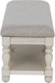 Powell® Carrington Antique White/Gray Bench-4
