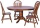 TEI Burnished Walnut 30" Laminated Pedestal Table-2