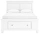 Signature Design by Ashley® Fortman White Full Panel Storage Bed-2