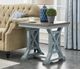 Cottage Creek Furniture Bar Harbor Natural End Table with Blue Base-3