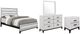 Global Furniture USA Kate 4-Piece White Queen Panel Bedroom Set-0