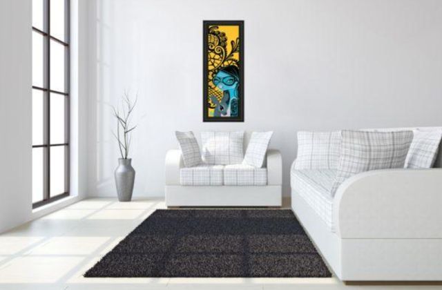 Classy Living  Bev Hogue Ink Chiffon II Wall Art-1