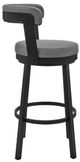 Armen Living Bryant Gray 26" Swivel Counter Stool-1