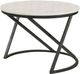 Coaster® Miguel White Accent Tables with Black Metal Frame-0