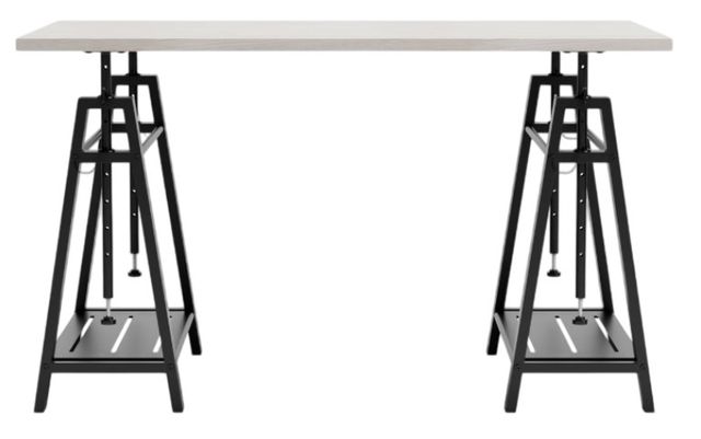 Signature Design by Ashley® Bayflynn Black/White Adjustable Height Home Office Desk-1