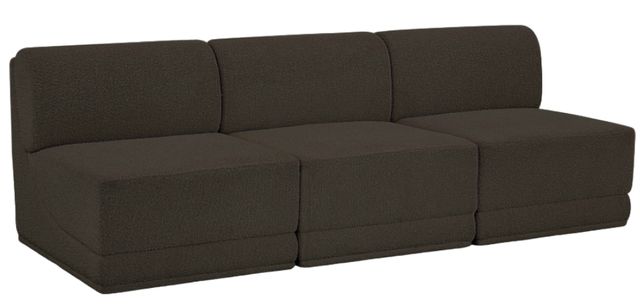 Meridian Furniture Ollie 3-Piece Brown Sofa-0