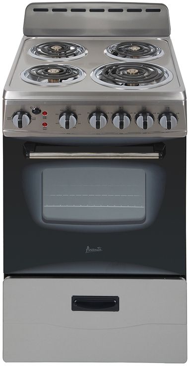 Avanti® 20" Stainless Steel Freestanding Electric Range-1