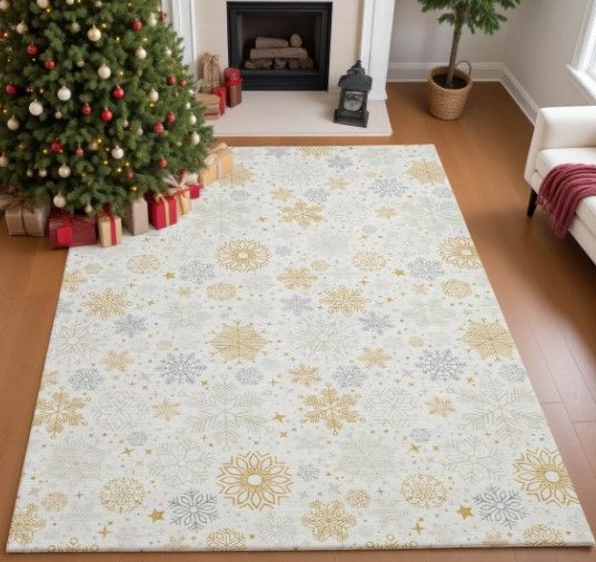 Dalyn™ Rug Company Merry & Bright MY25 Ivory 5'x8' Area Rug-4