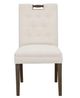 Fairfield® Customizable Entree Dining Pull Short Back Dining Chair with Tobacco Legs and Buttons-1