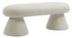 Meridian Furniture Drum Beige Faux Shearling Teddy Fabric Upholstered Bench-0