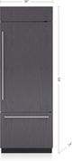 Sub-Zero® Classic Series 17.0 Cu. Ft. Panel Ready Built In Bottom Freezer Refrigerator-2