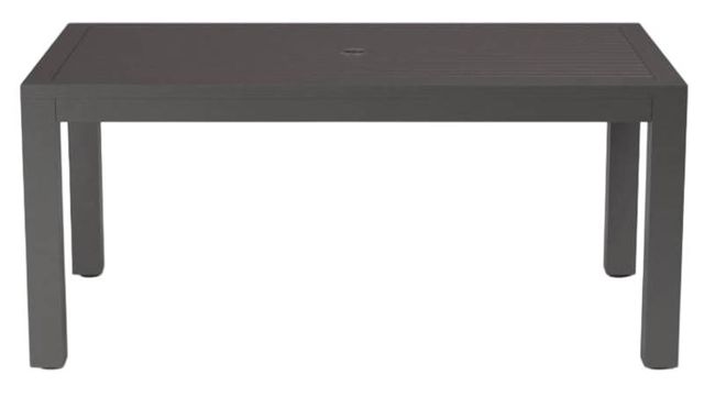 Sunset West Vegas Graphite Metal Outdoor Dining Table-1