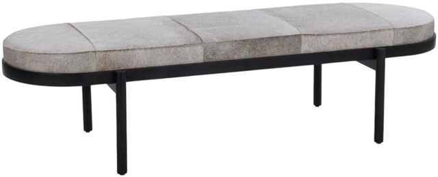 Classic Home Evelyn Sparrow Gray Accent Bench-0