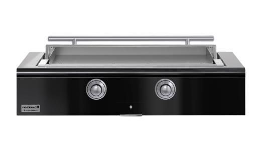 Caliber™ Rockwell Social 48" Gloss Black Built-In Natural Gas Outdoor Griddle with Stainless Steel Hardware-0