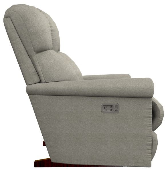La-Z-Boy® Pinnacle Dove Power Rocking Recliner with Headrest and Lumbar-2