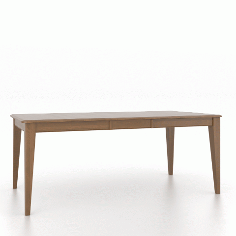 Canadel Customizable Gourmet 76" VE Base Dining Table with One Removable Leaf-1