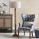 Crestview Collection Tyrien Beige Floor Lamp-1