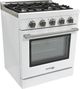 Unique® Appliances Classic Retro 30" White Slide-In Propane Gas Range-2
