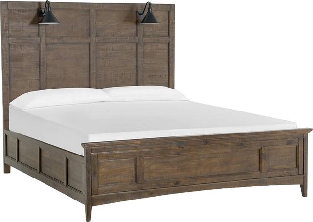 Magnussen Home® Bay Creek Toasted Nutmeg Complete King Lamp Panel Bed-0