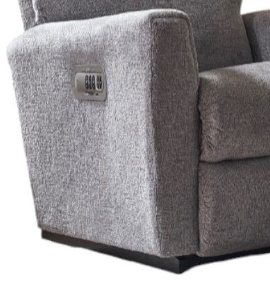 La-Z-Boy® Hawthorn Smoke Power Rocking Recliner with Headrest-1