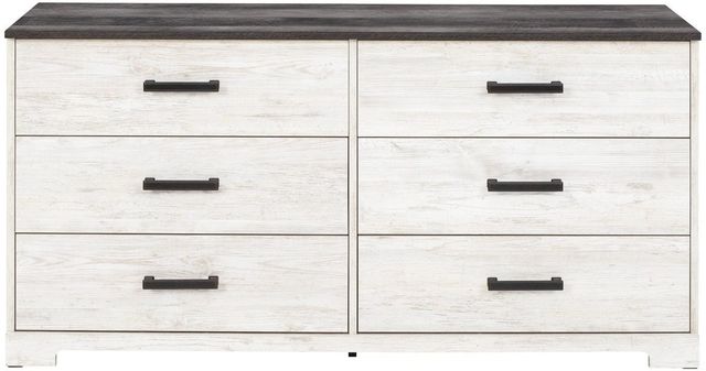 Signature Design by Ashley® Shawburn Charcoal Gray/Whitewash Dresser-1
