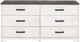 Signature Design by Ashley® Shawburn Charcoal Gray/Whitewash Dresser-1
