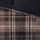 Olliix by Woolrich Alton Brown/Black King Plush to Sherpa Down Alternative Comforter Set-4