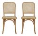 A & B Home 2-Piece Light Orange Dining Chair Set-1