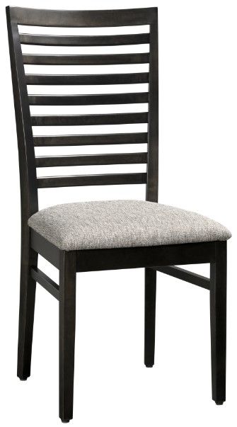 Country View Woodworking Customizable Side Chair with Brown Maple Legs-0