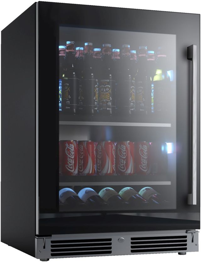 XO 24" 5.7 Cu. Ft. Black Beverage Center-0