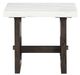 Signature Design by Ashley® Burkhaus White End Table with Dark Brown Base-1