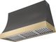 AGA Marquee 48" Slate Wall Mounted Range Hood  with Brushed Brass Trim-0