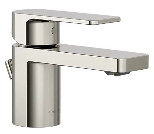 KOHLER® Parallel® Vibrant Polished Nickel 1.0 GM Low Single-Handle Bathroom Sink Faucet-0