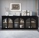 Jofran Inc. Archdale Black 6-Door Gothic Arch Accent Cabinet-1