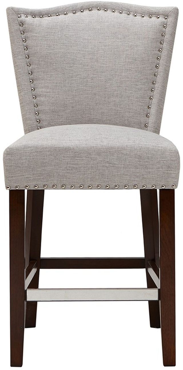 Olliix by Madison Park Grey Nate Counter Stool-1