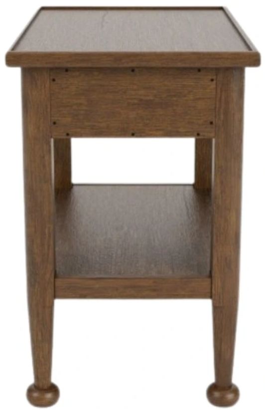 Riverside Furniture Calhoun Whiskey Oak Chairside Table-3