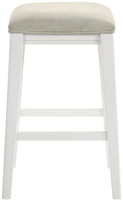 Armen Living Jane 3-Piece Dune Cloud/White Counter Stool Set-3