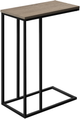 Monarch Specialties Inc. Dark Taupe 25"H Accent Table with Black Metal Base-0