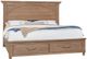 Vaughan-Bassett Vista Natural Oak Queen Mansion Storage Bed -0