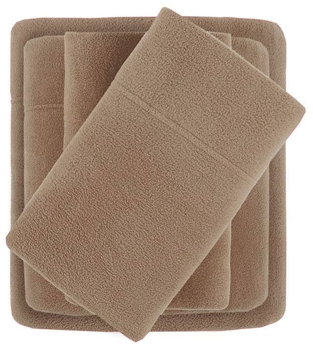Olliix by True North by Sleep Philosophy Brown Twin XL Micro Fleece Sheet Set