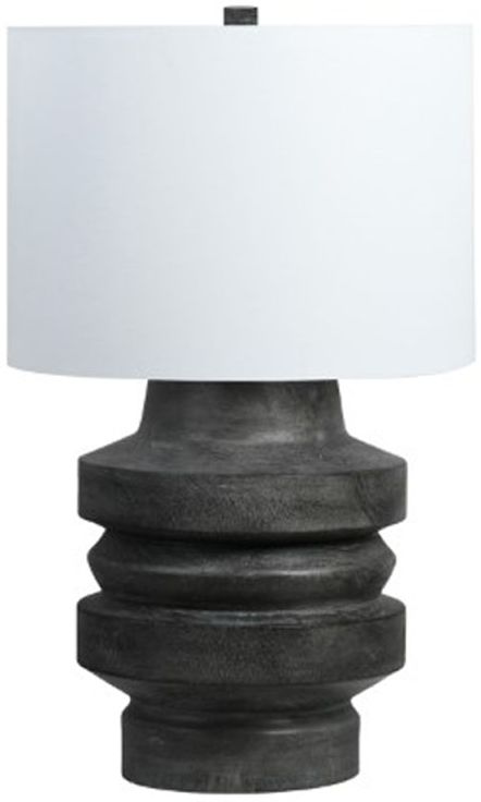 Signature Design by Ashley® Wahida Distressed Black Poly Table Lamp-0