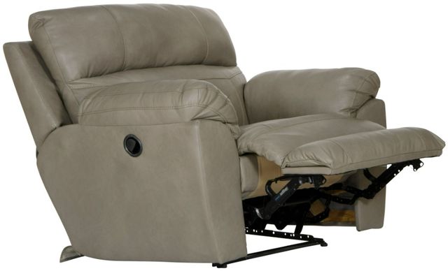 Catnapper® Costa Putty Leather Lay Flat Recliner-1
