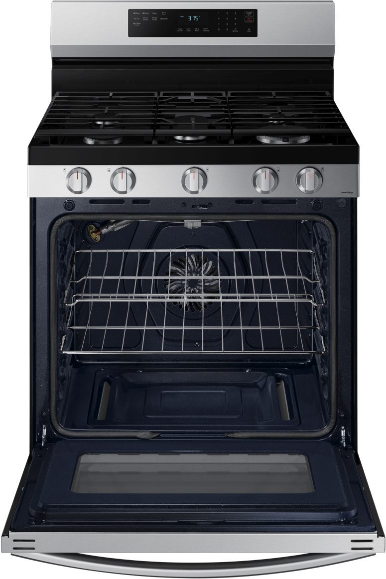 Samsung 30" Fingerprint Resistant Stainless Steel Smart Freestanding Gas Range