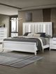 Crown Mark Cressida White King Panel Bed-0