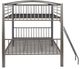 Powell® Heavy Metal Pewter Twin/Twin Youth Bunk Bed-3